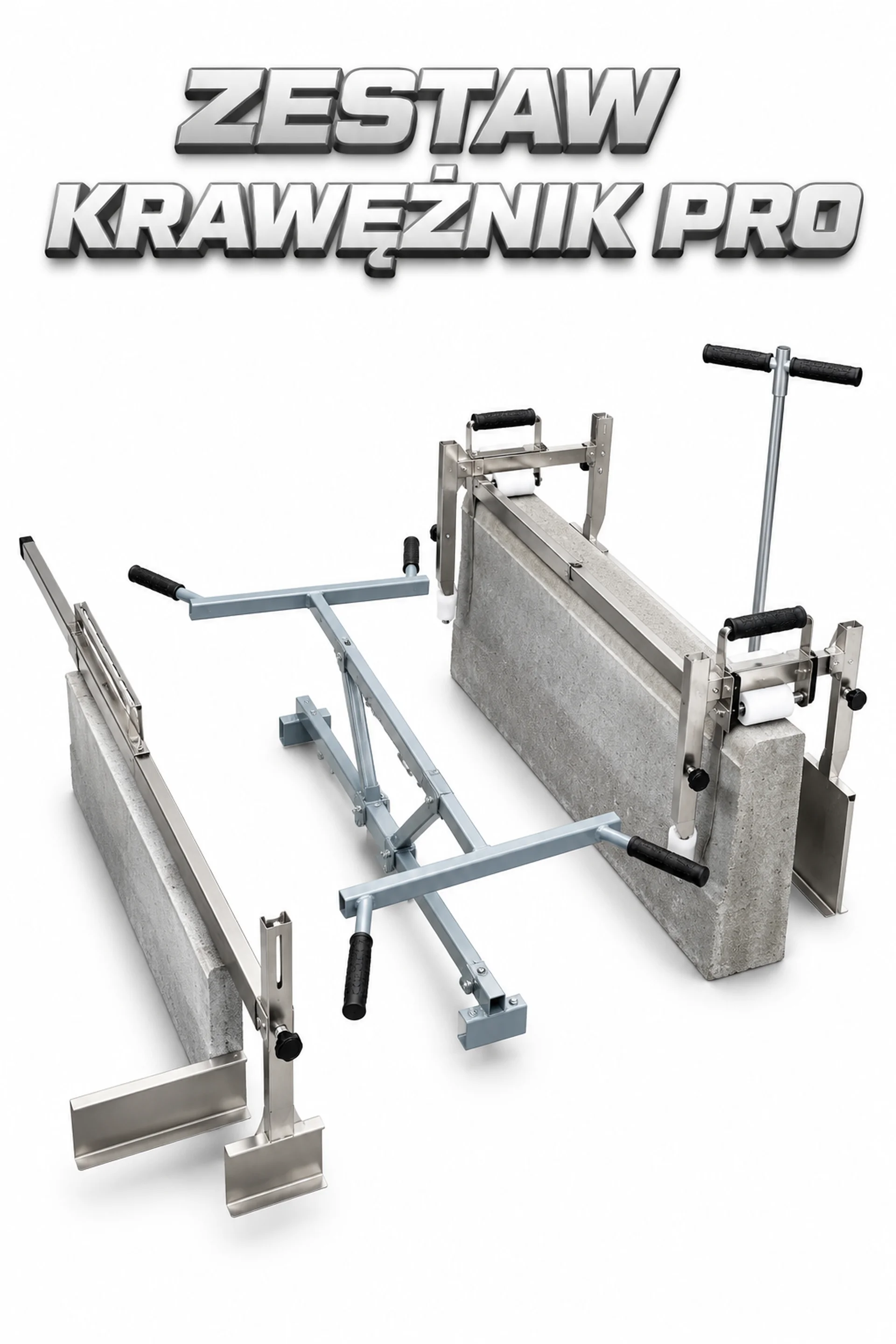 BORDSTEIN-SET PRO Komplettes System zur Bordsteinmontage
