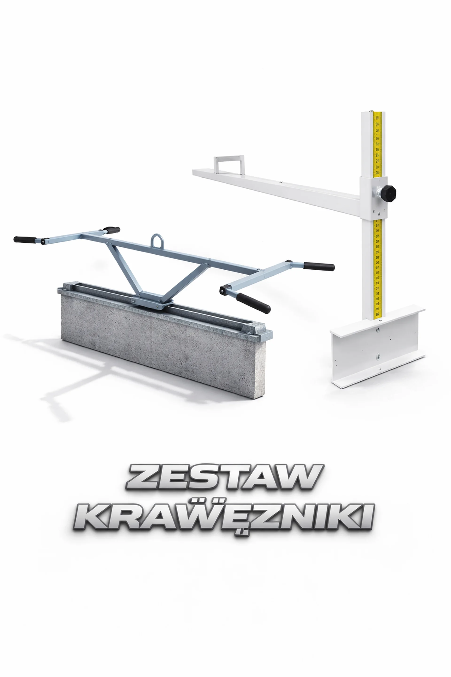 KRAWĘŻNIKI-Set – Präzises Einstellen von Bordsteinen 2 Werkzeuge.