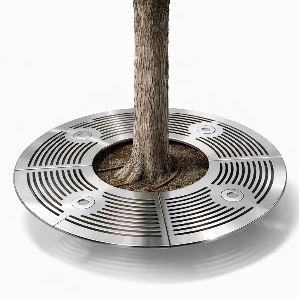 UrbanRoot INOX Baumschutzgitter aus Edelstahl